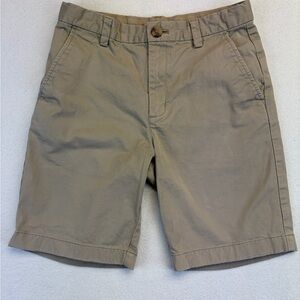 Vineyard Vines Boy’s Khaki Chino Shorts Size 12 Cotton Adjustable Waist Preppy